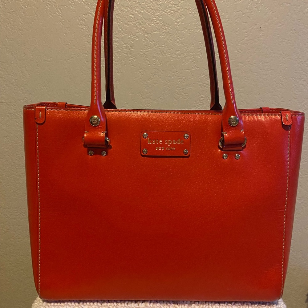 Kate Spade Red Leather Handbag